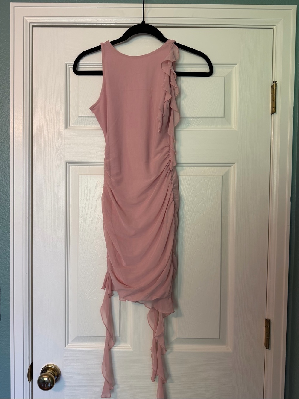 Oh Polly Iolanda Pink Ruffle Dress